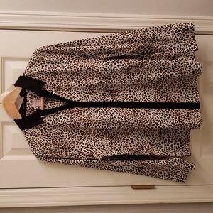 Chico's ladies' leopard print blouse, size 2